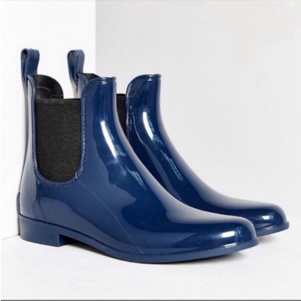 SAM EDELMAN Tinsley Rubber Rain Boot Navy Blue Size 9 - Picture 3 of 11